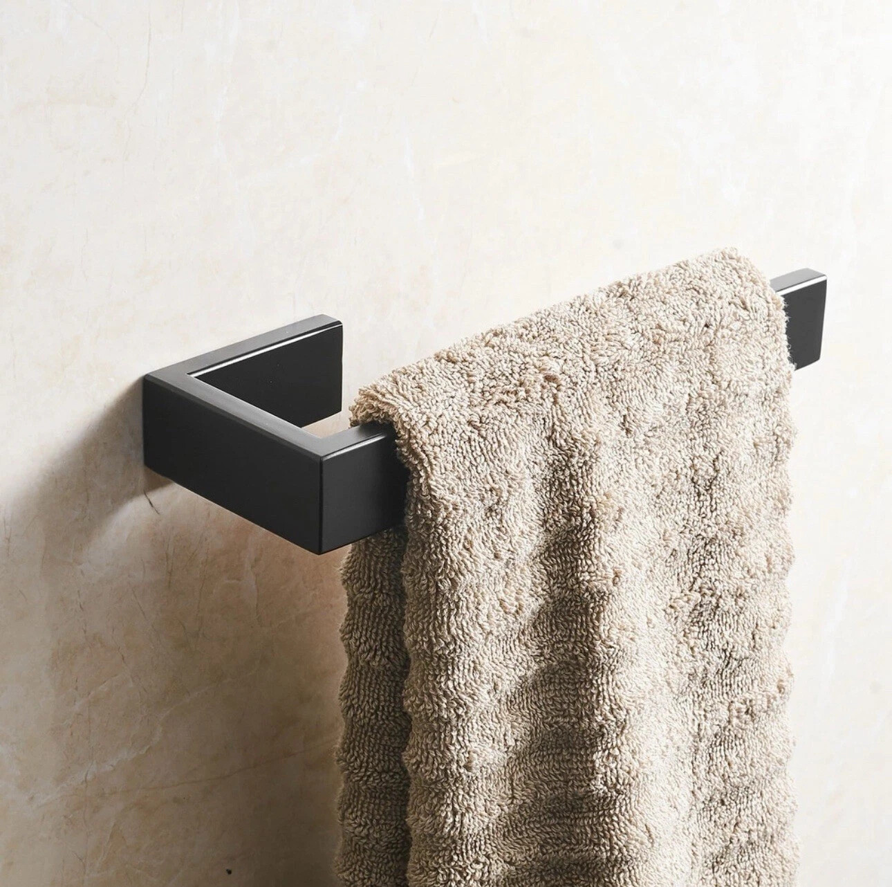 HITSLAM Matte Black 9 Inch Hand Towel Bar for Bathroom, SUS304 9 Inch,