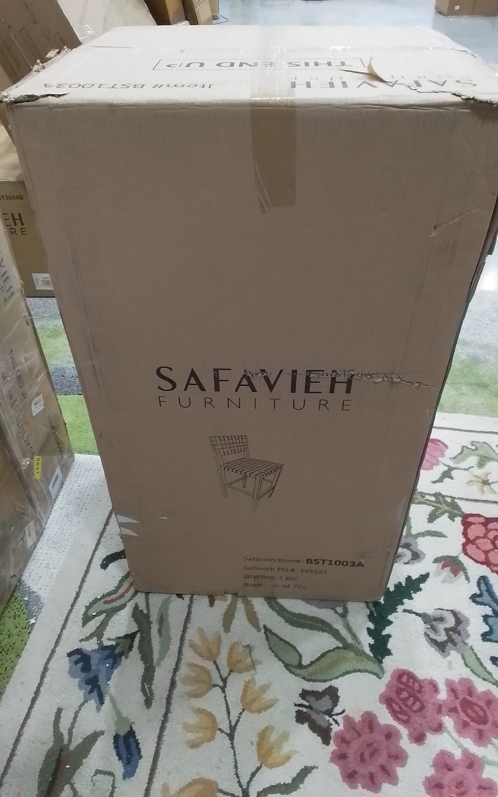 Safavieh PAXTON WOVEN LEATHER COUNTERSTOOL, Reduced Price 2172772188 BST1003A