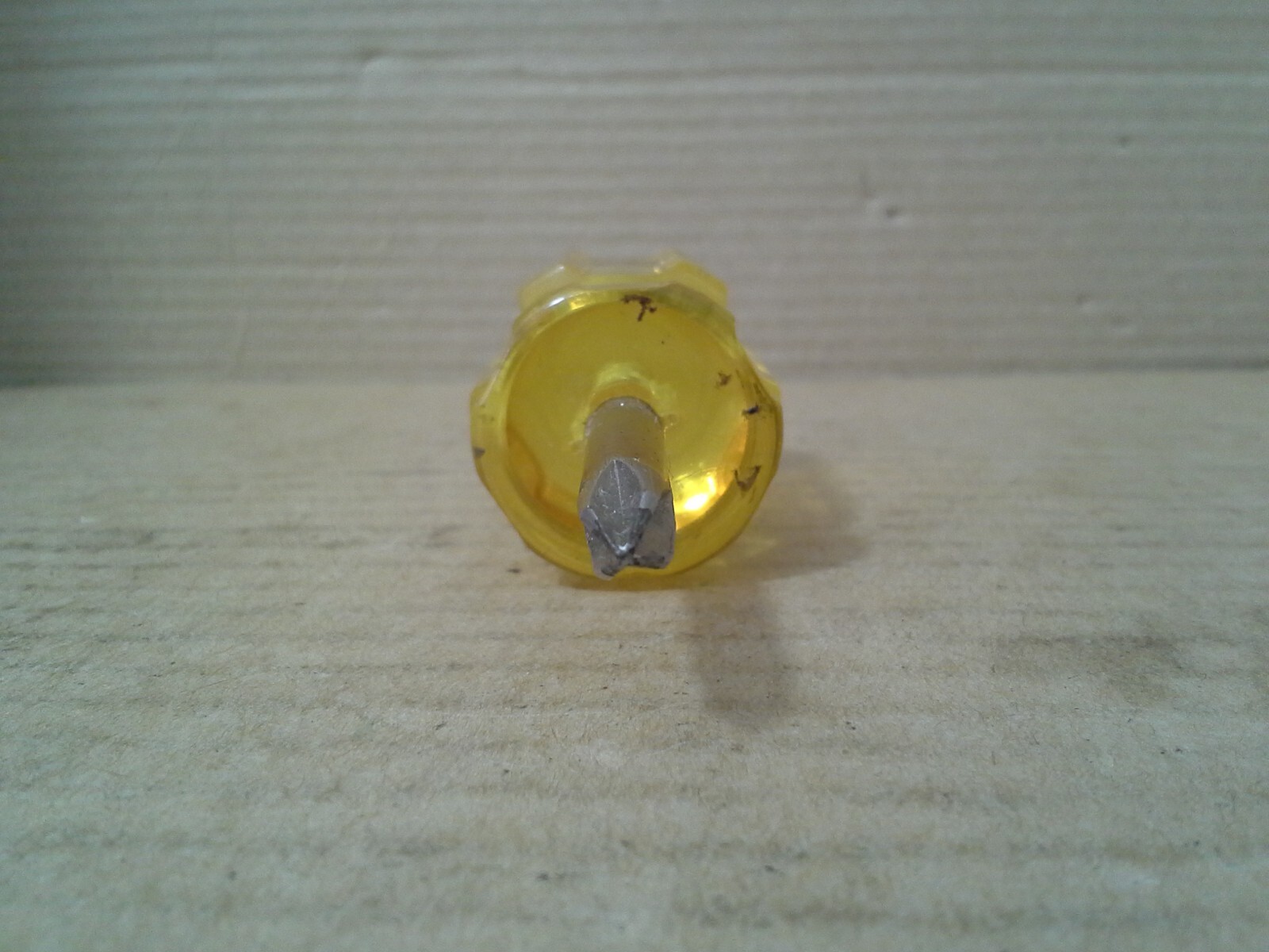 Hollywood USA Stubby Yellow Handle Phillips Screwdriver . VGC
