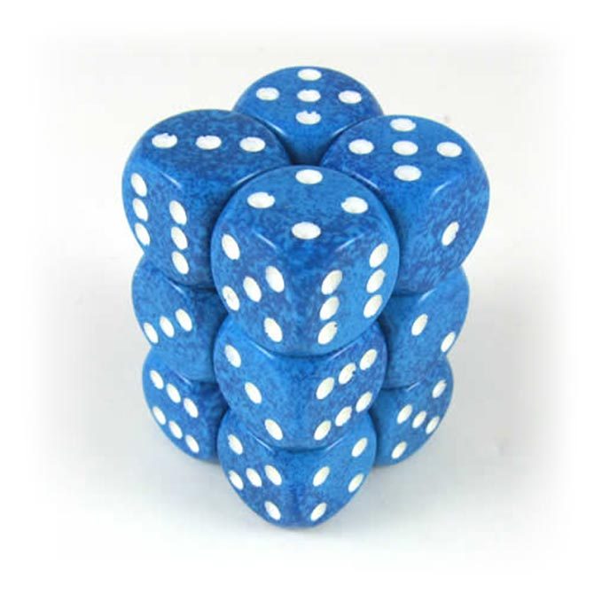Chessex Speckled dice set Water set of 12 standard dice set 16mm