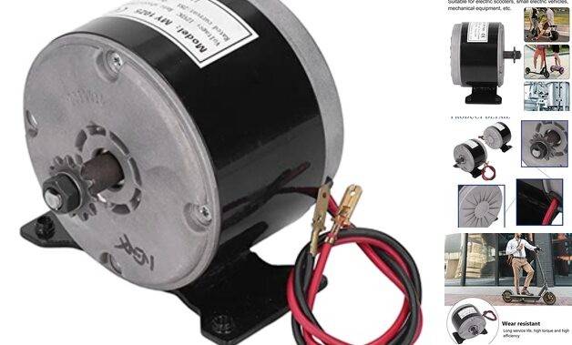 Brushed Permanent Magnet Electric Motor, 12V 250W 2750RPM MY1025 Aluminum High