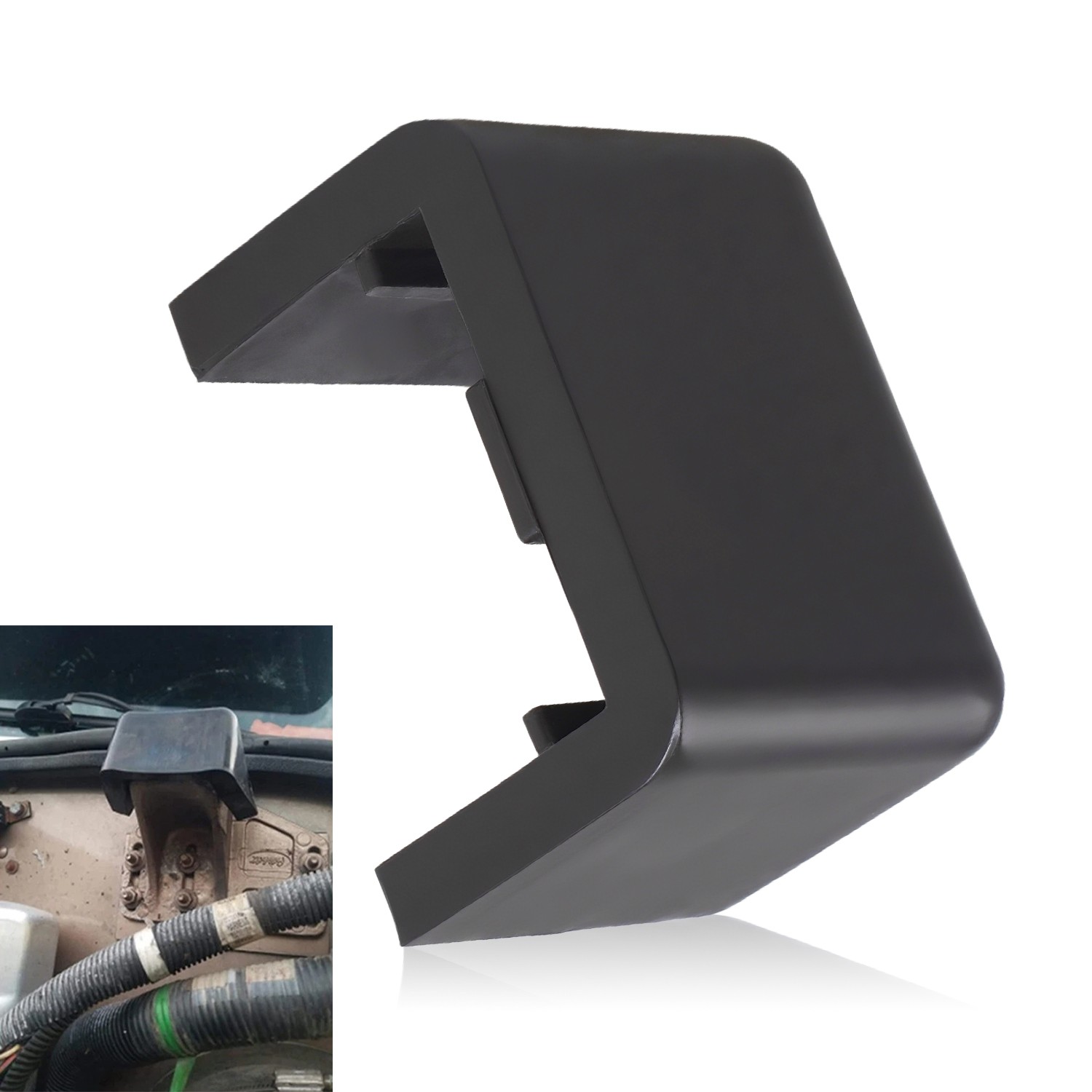 1PC Truck Bumper Hood Rest Bushing Black Rubber Fit for Peterbilt 379 2000-2007