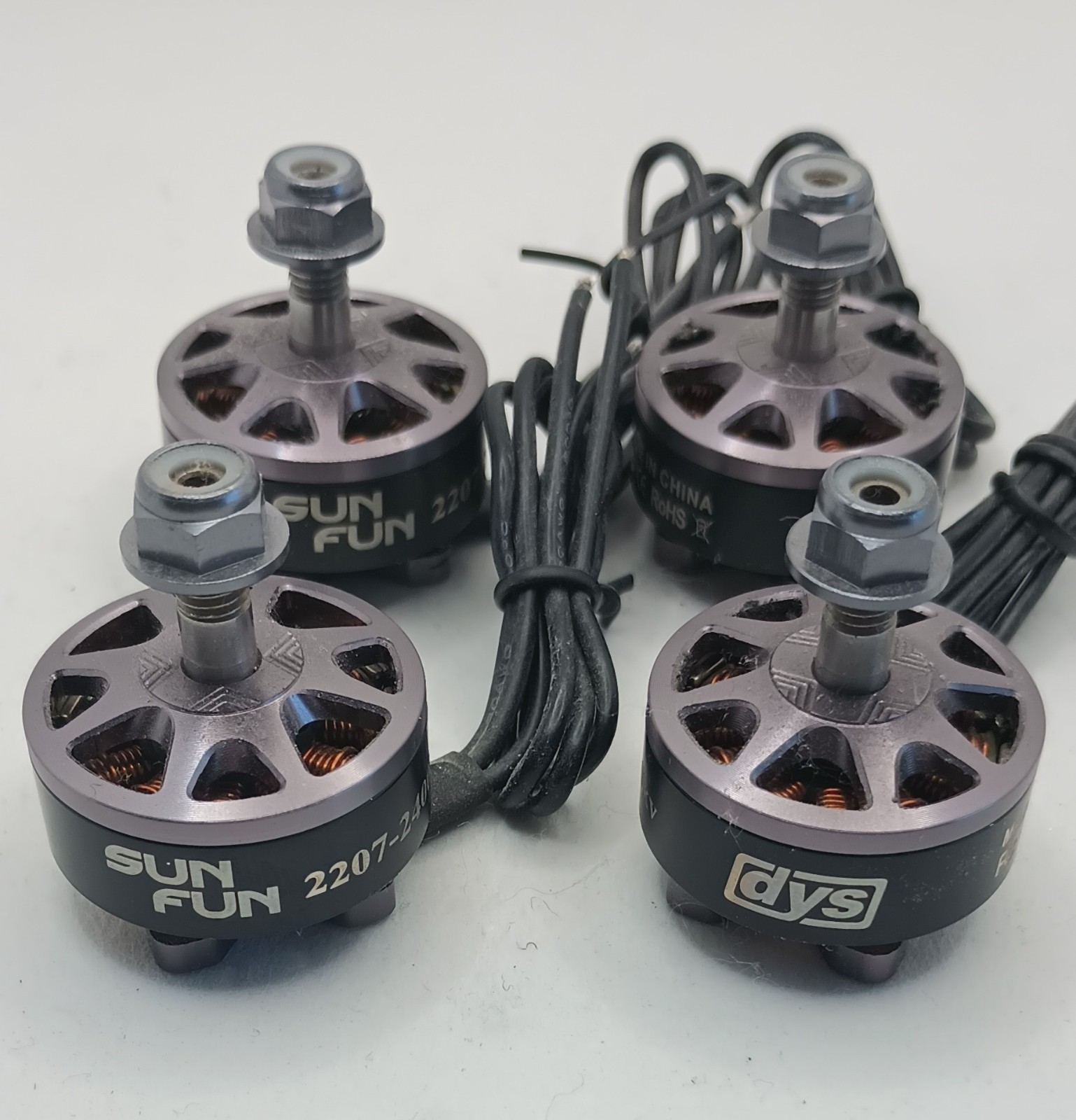 DYS Fun Sun 2207 2400kv  Set of 4 NEW  5" and Up Racing Freestyle Cinema Drone