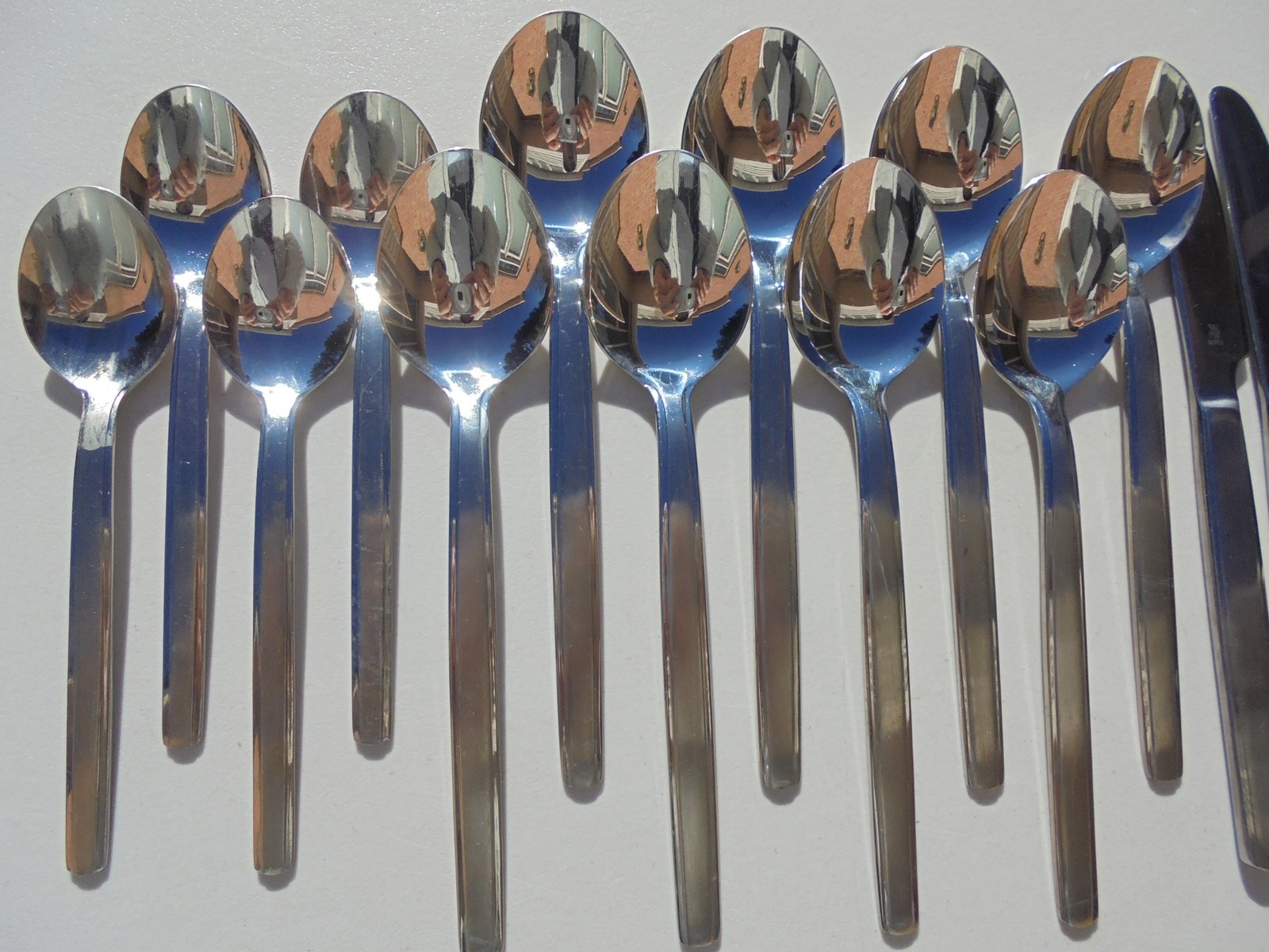 34 Pcs WMF New York Stainless Flatware Knives Forks Spoons Excellent