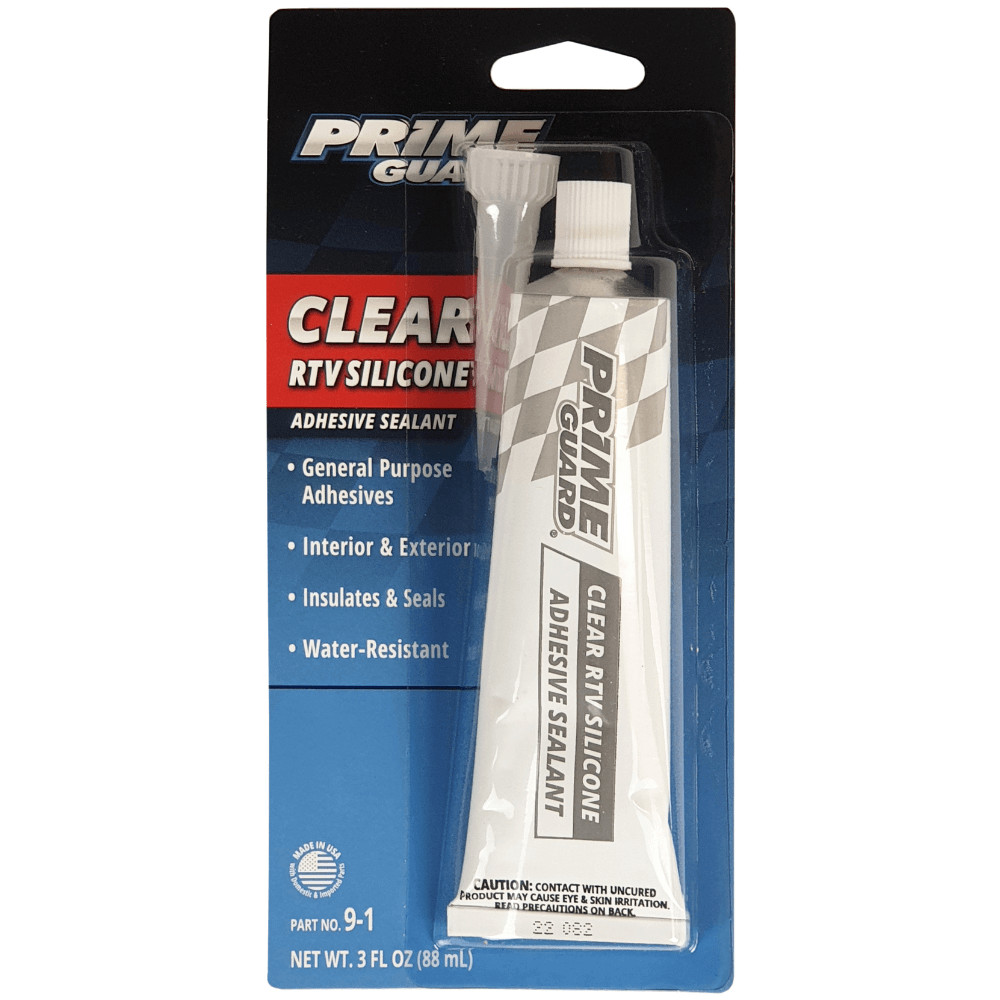 Prime Guard Clear Rtv Silicone Adhesive Sealant 88mL #9-1 New