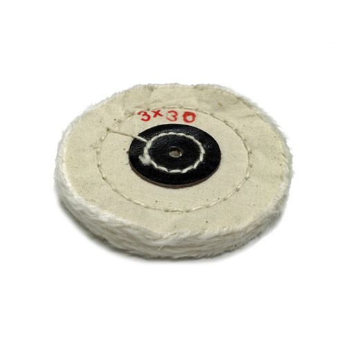 BesQual Muslin Buff - 3" x 30 ply, White, 12/Pk