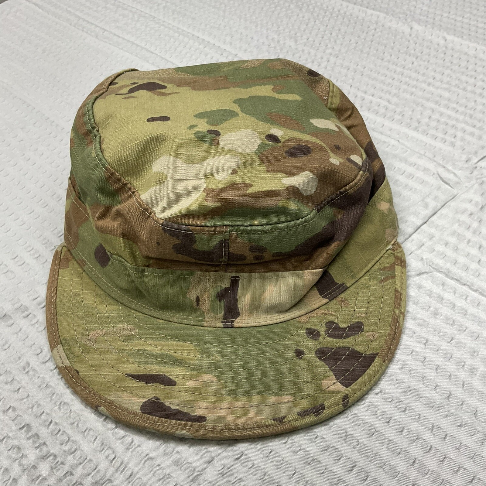 US Army OCP Camo Camouflage Military Patrol Cap Hat Size 7 Green