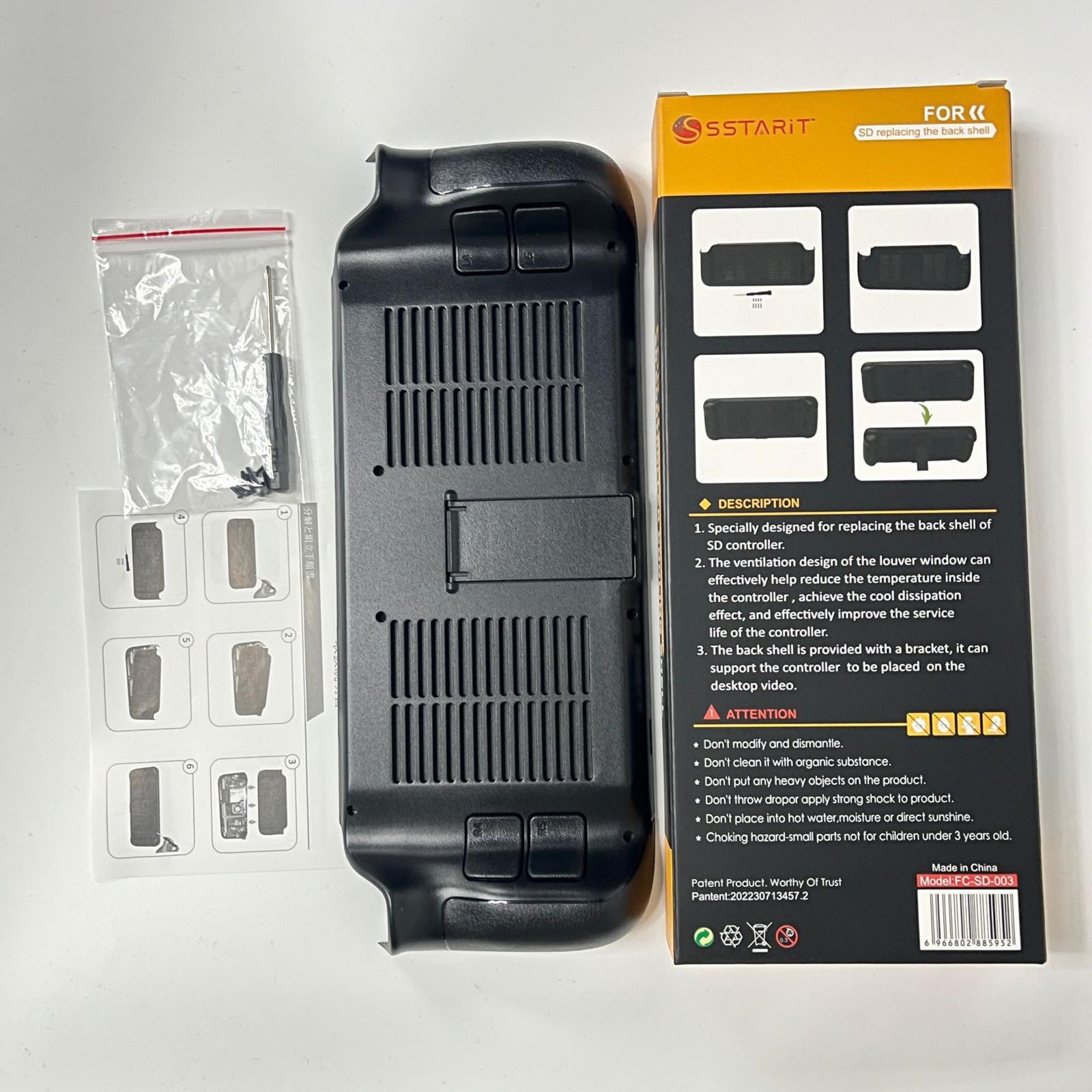 Game Console Cooling Backshell Protective Case with Bracket For Steam Deck NEW