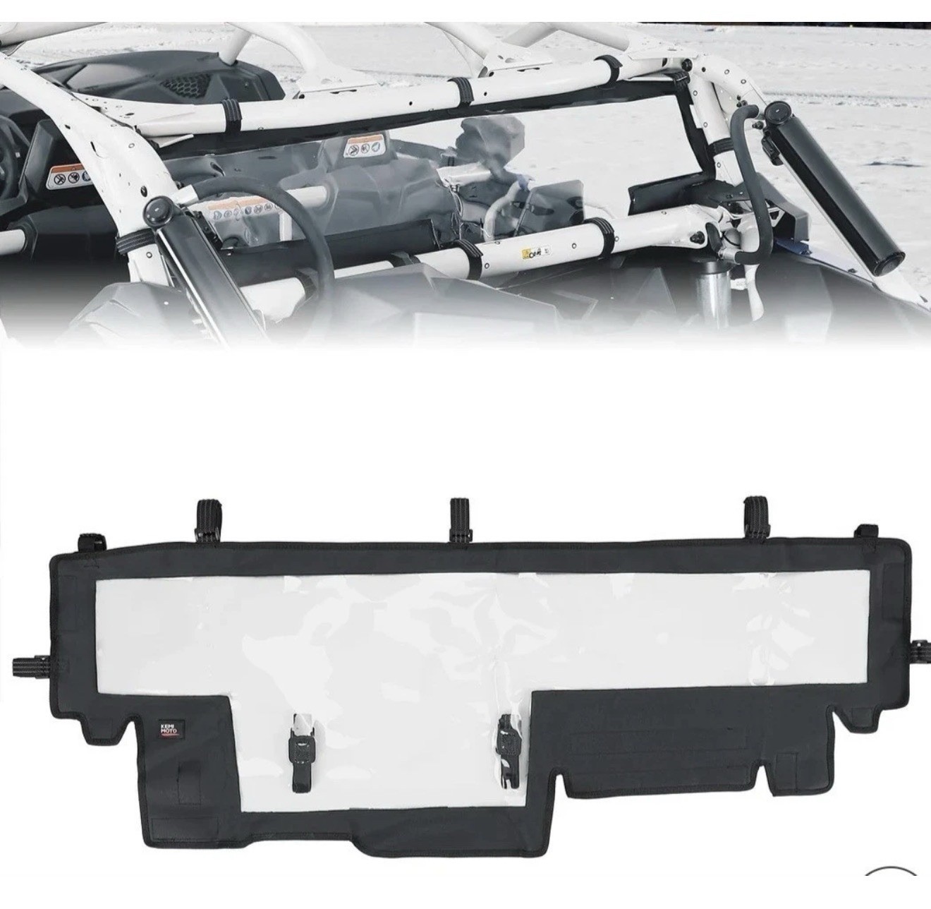 NEW Kemimoto Soft Rear Windshield for Can-Am Maverick X3/MAX