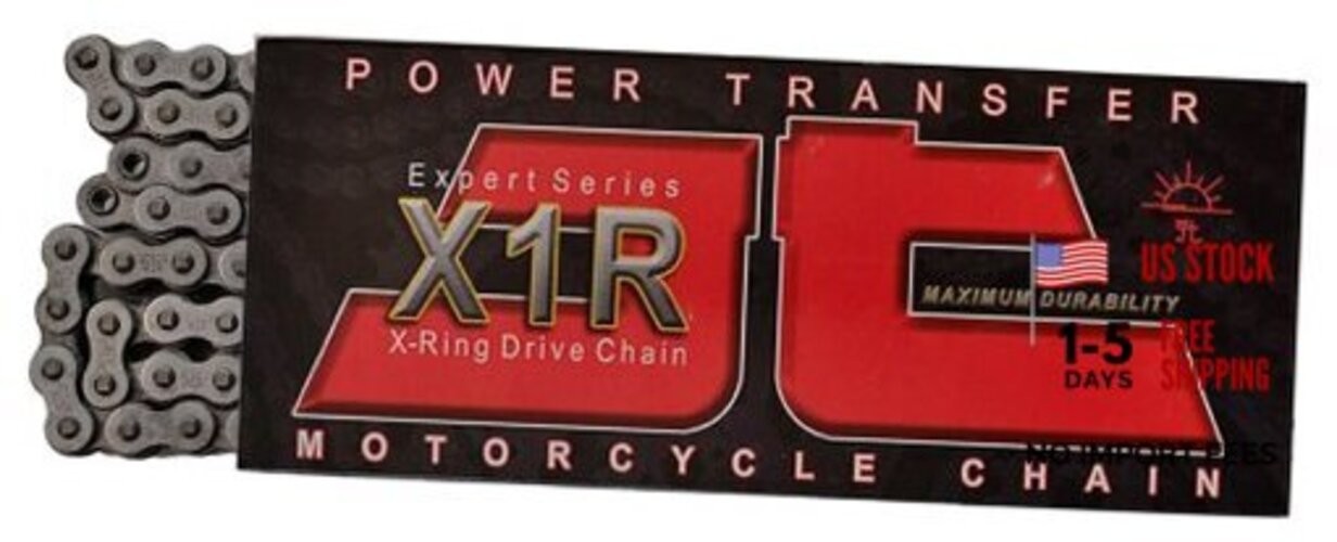 JT Chain JTC530X1R108RL (530 Series) 108 Link Heavy Duty 108-Links Black Steel