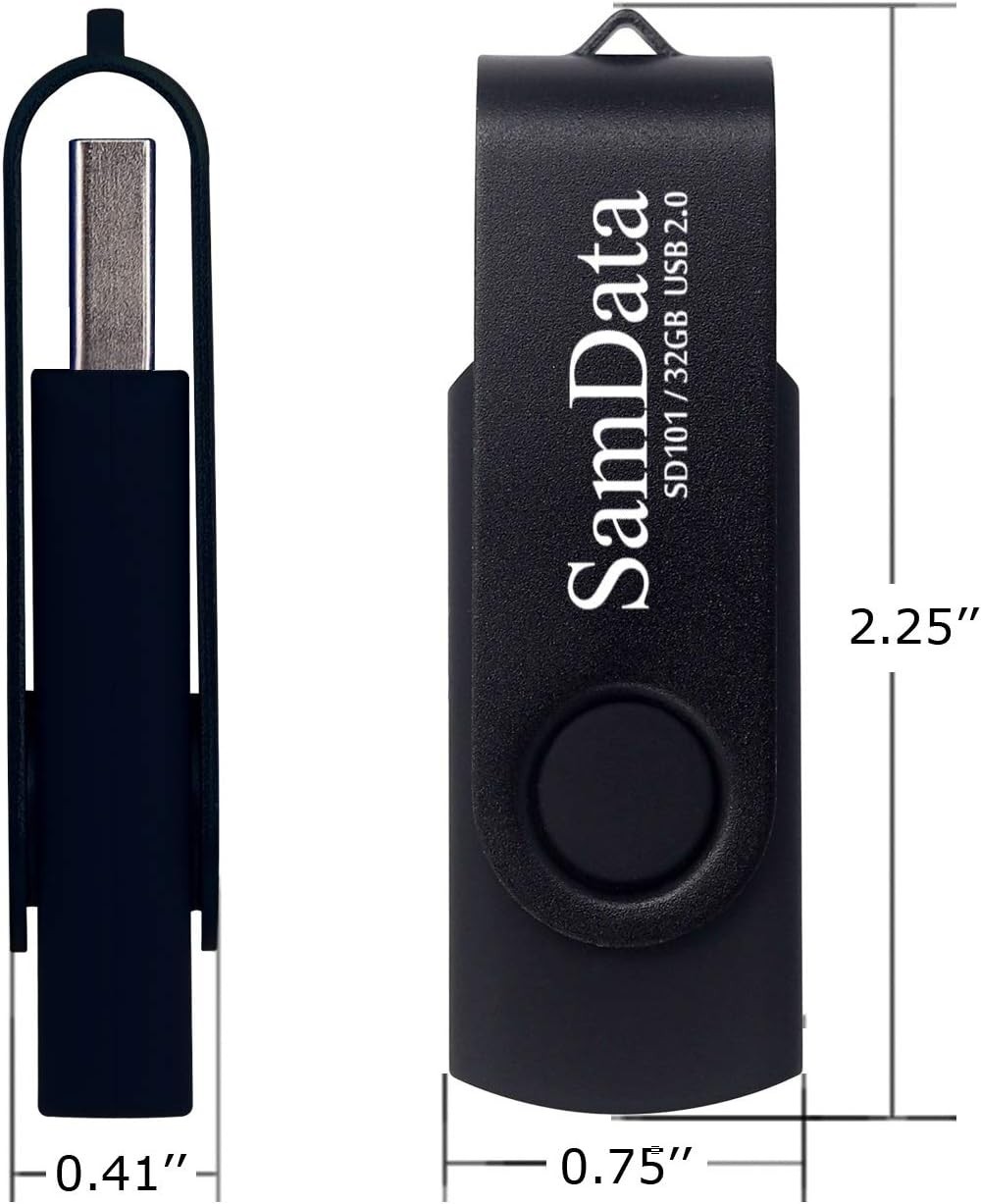 32GB USB Flash Drive 2-Pack with LED Indicator - Efficient Storage Solution