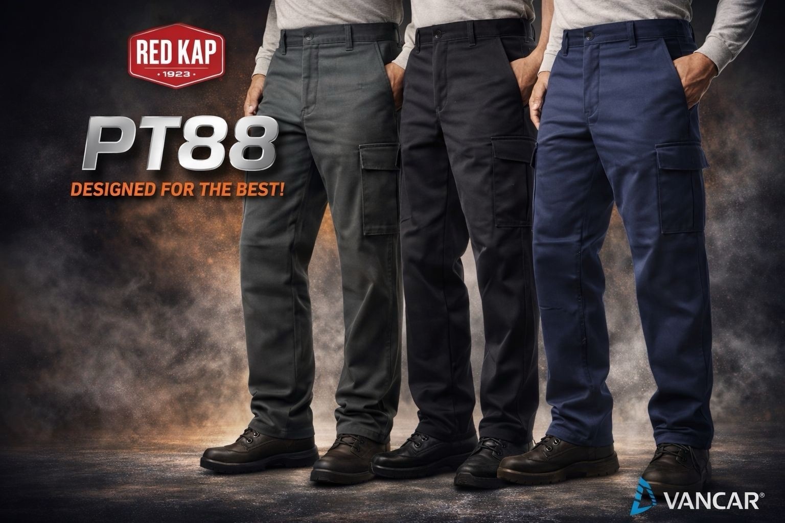 Red Kap Men's Industrial Cargo Pant PT88 Charcoal 42 x 30 PT88CHA NWT