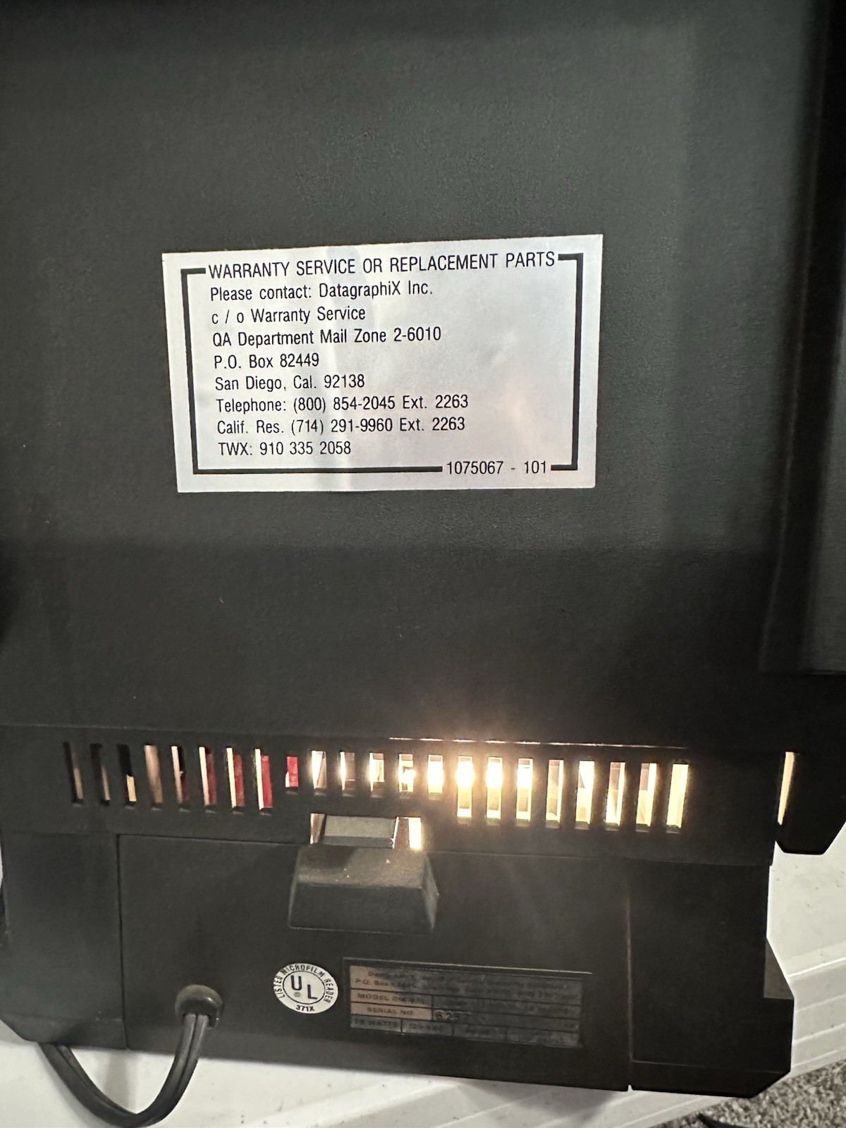 Vintage Northwest Micro Film Reader Model 475 (Does Turn On-Tested)