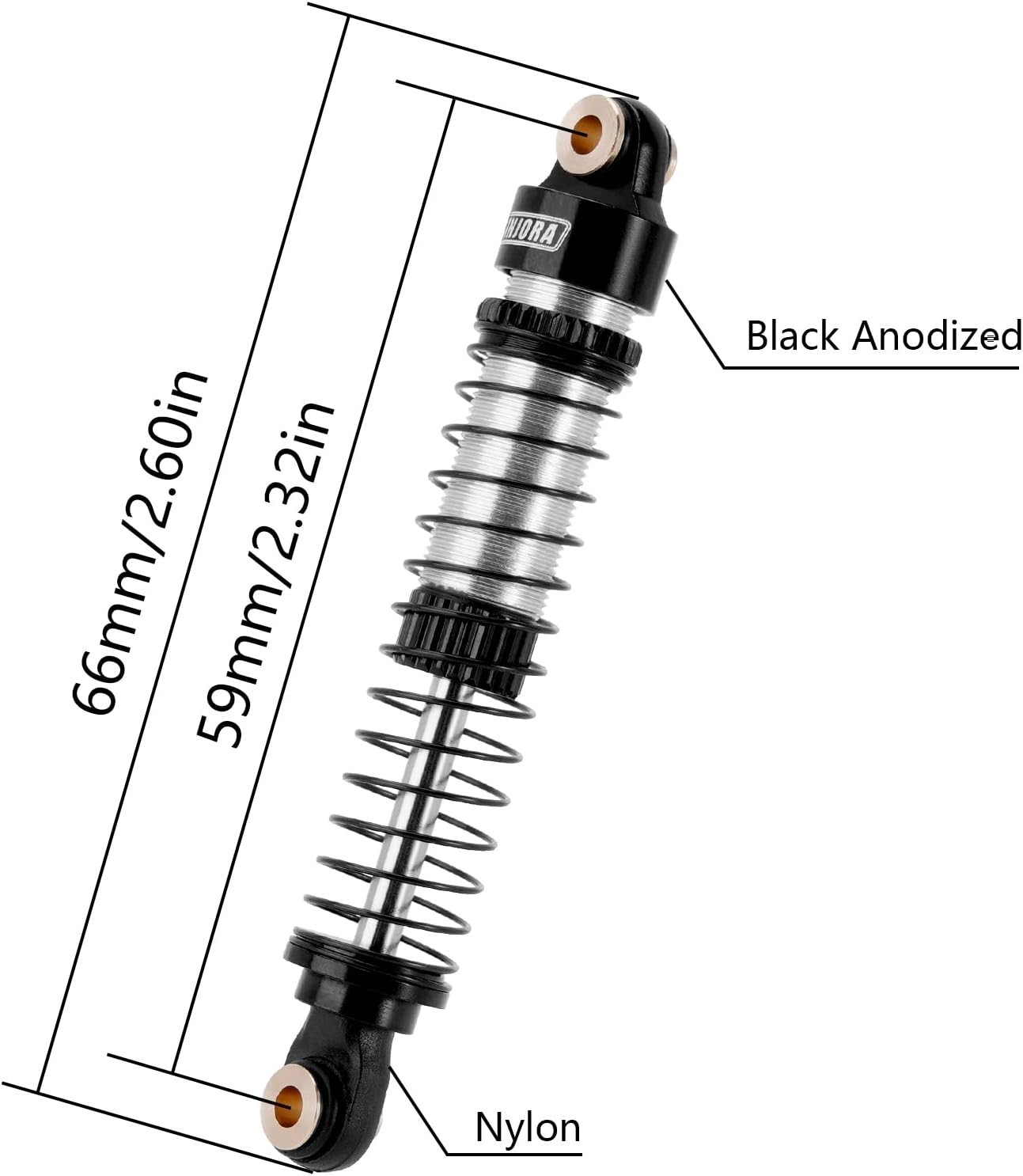 59MM Threaded Shock Absorber - Upgrade for Redcat Ascent-18 RC Crawler