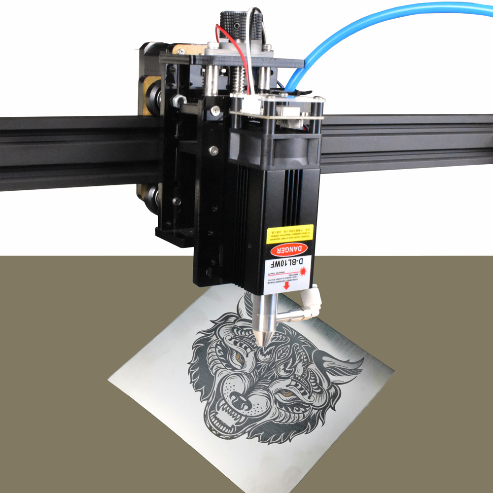 80W Laser Module Head with Air Assist for CNC Engraving Cutting Machine DIY Tool
