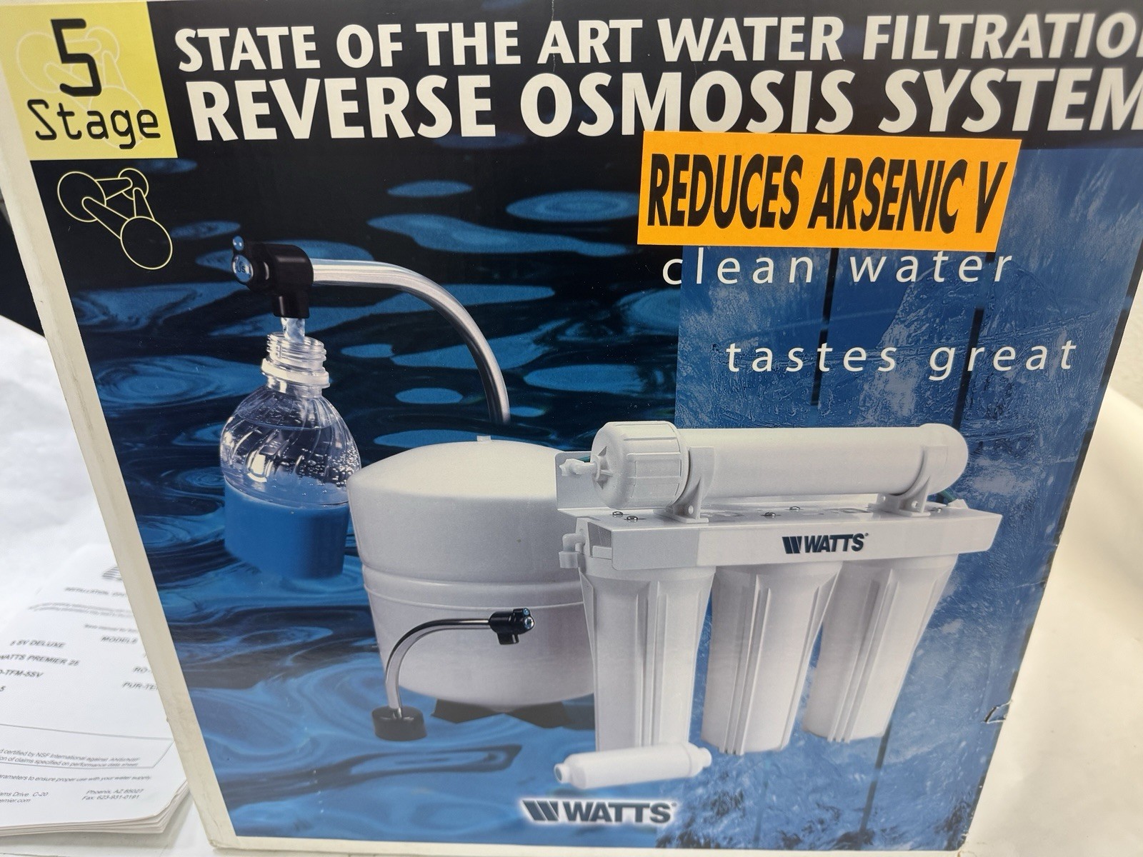 WATTS  PREMIER REVERSE OSMOSIS - 5 Stage Water Filtration System