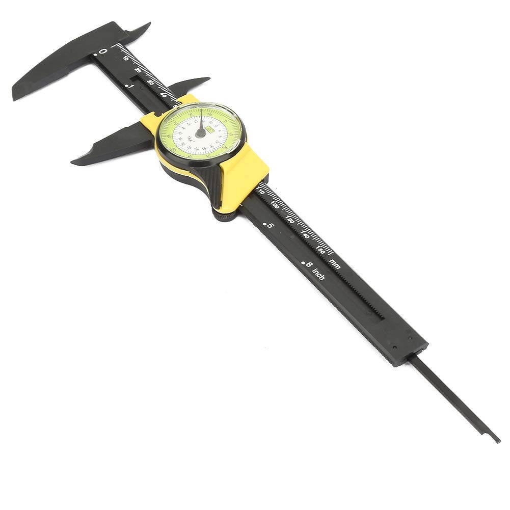 0-150Mm Plastic Dial Vernier, Caliper Measuring Tool Plastic Dial Caliper Cal...