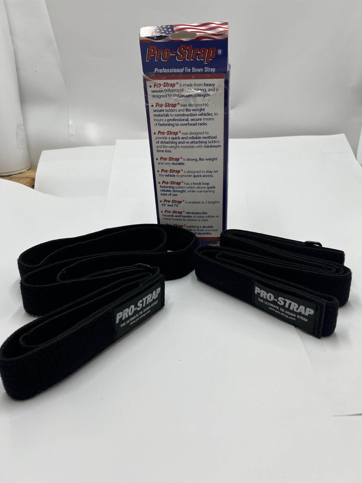 Pro-Strap Genuine OEM The Ultimate Professional Tie Down Strap 72" Black