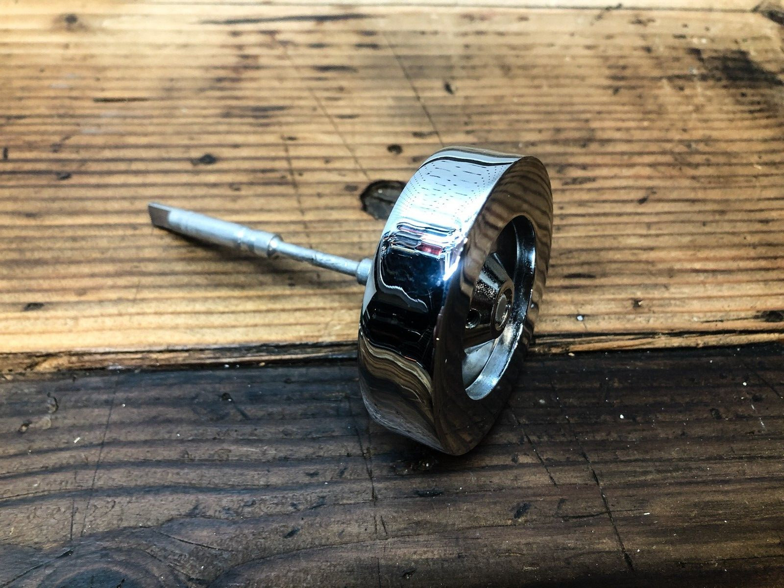 McIntosh MR-73 Tuner Part Out:  Tuner Knob Weight / Flywheel and Shaft