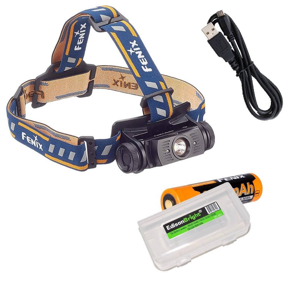 Fenix HL60R 950 Lumen Rechargeable LED neutral white/red light Headlamp