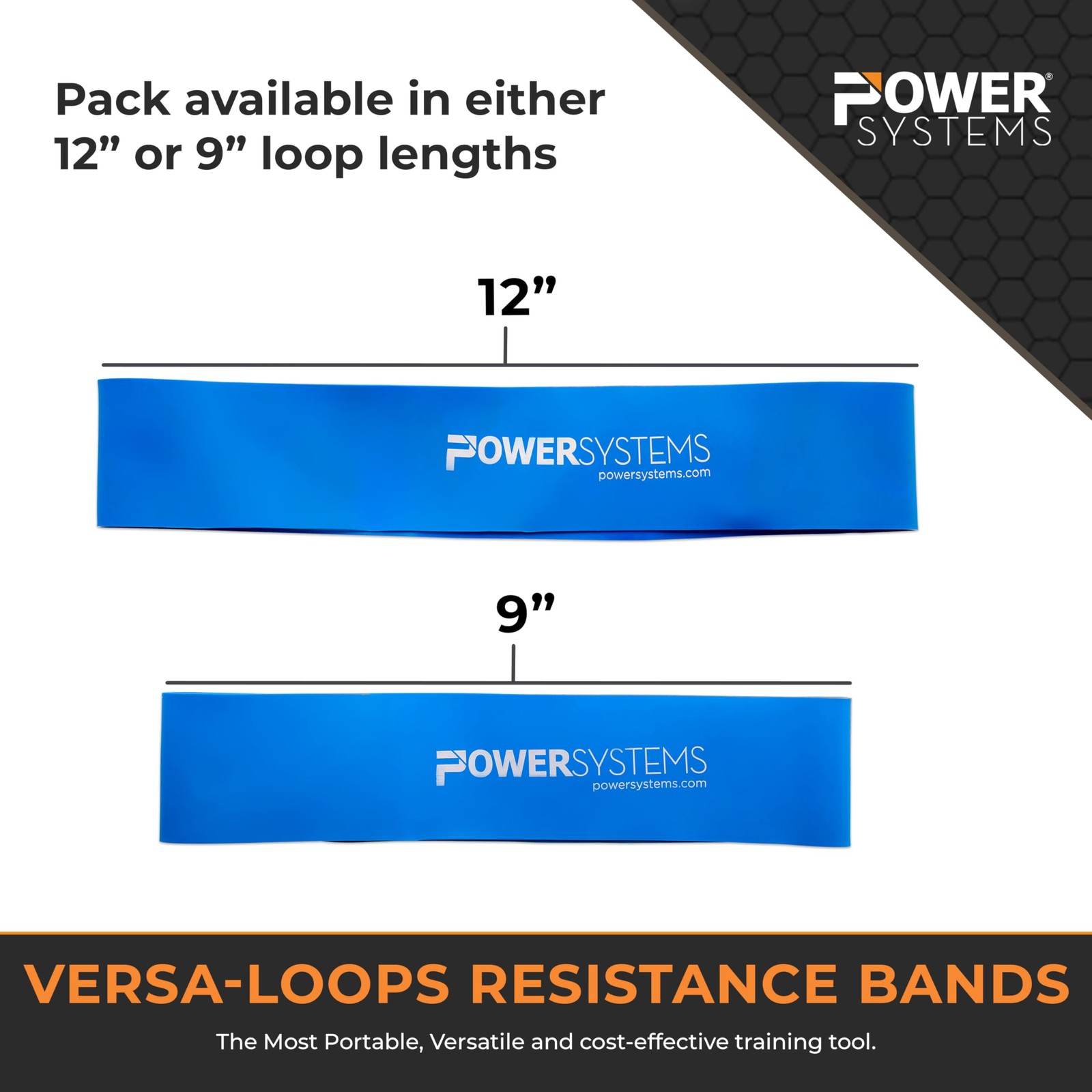 Power Systems Versa Loops, Resistance Bands for Personal Light, Lime Green