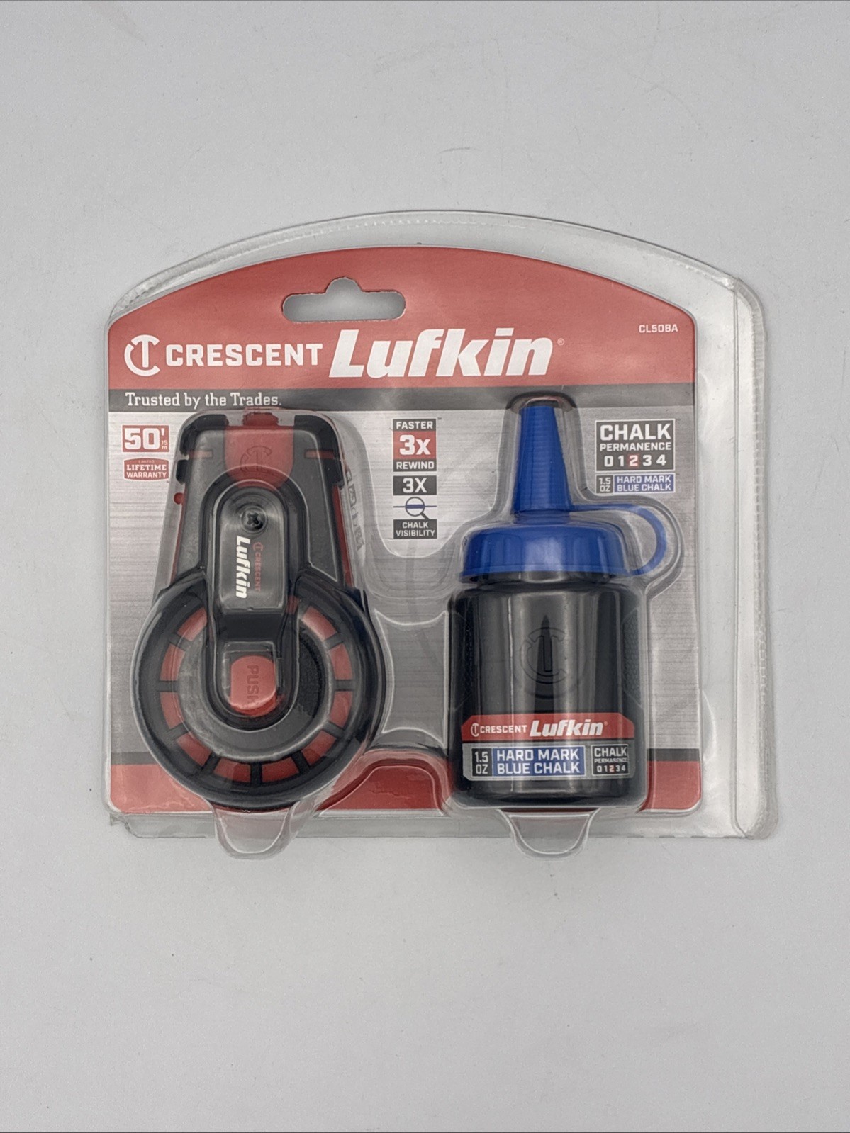 Crescent Lufkin 50-ft Chalk Reel CL50BA Brand New
