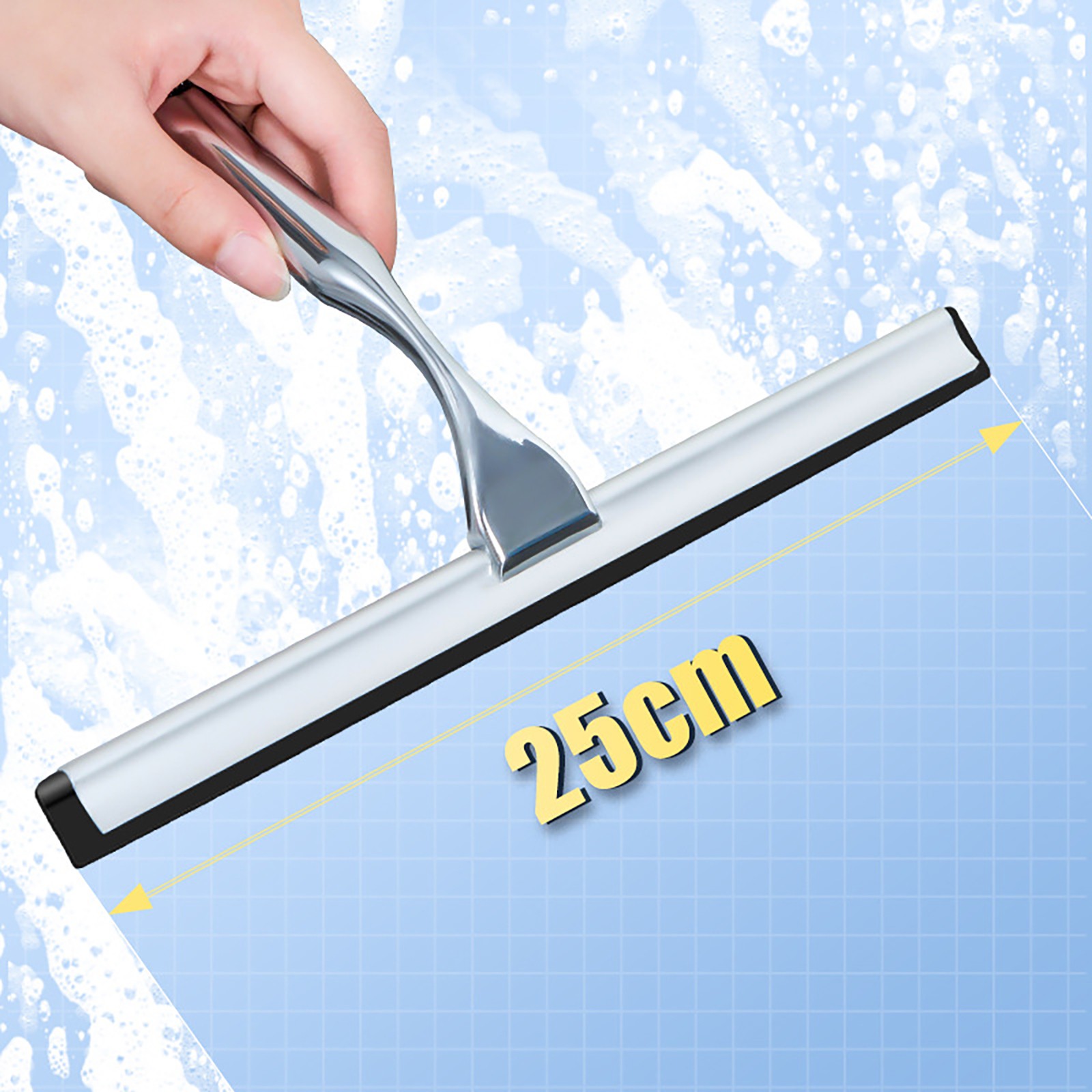 1 Pcs Glass Wiper Shower Cleaner Doors Bathroom Windows Cleaning Commponents