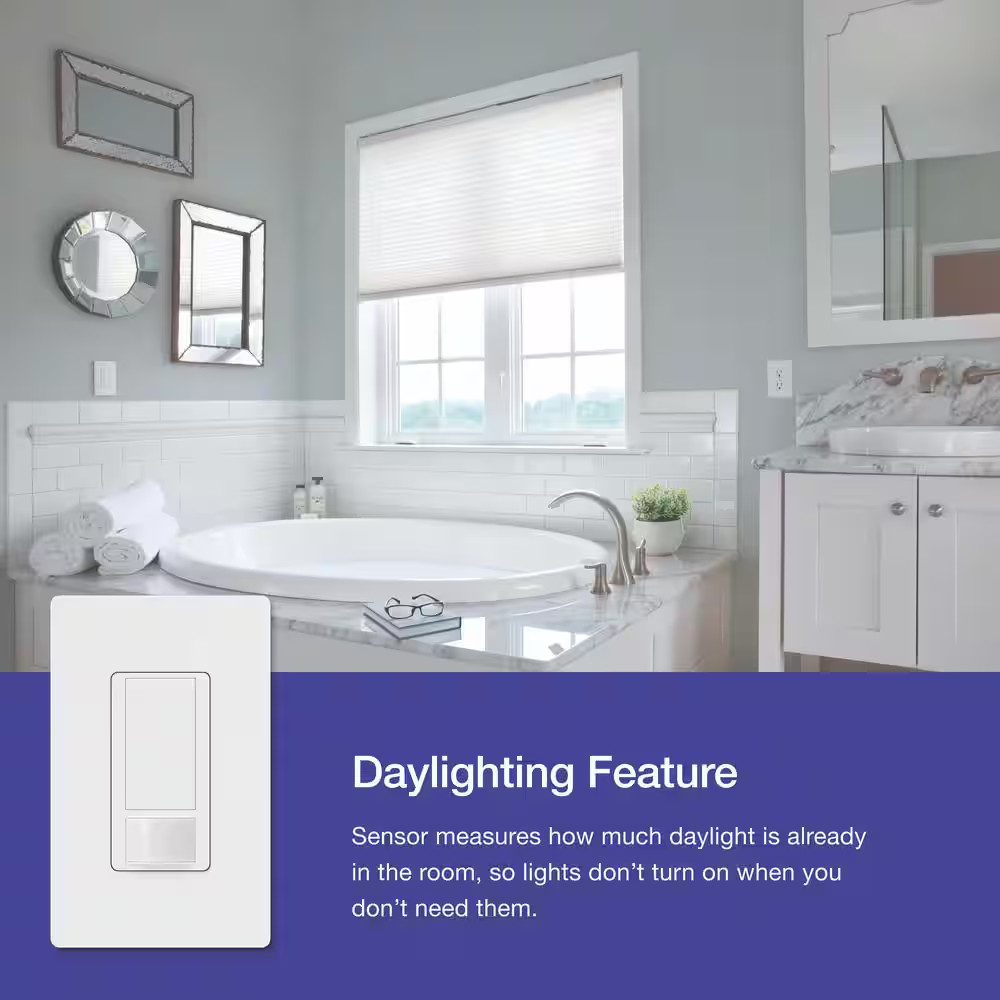 Maestro Motion Sensor Switch, 2 Amp/Single-Pole, White (MS-OPS2-WH-2) (2-Pack)
