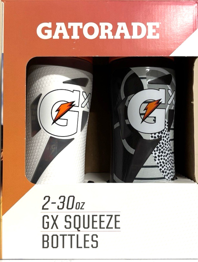 Gatorade GX 30 oz Squeeze Bottles, 2 Pack