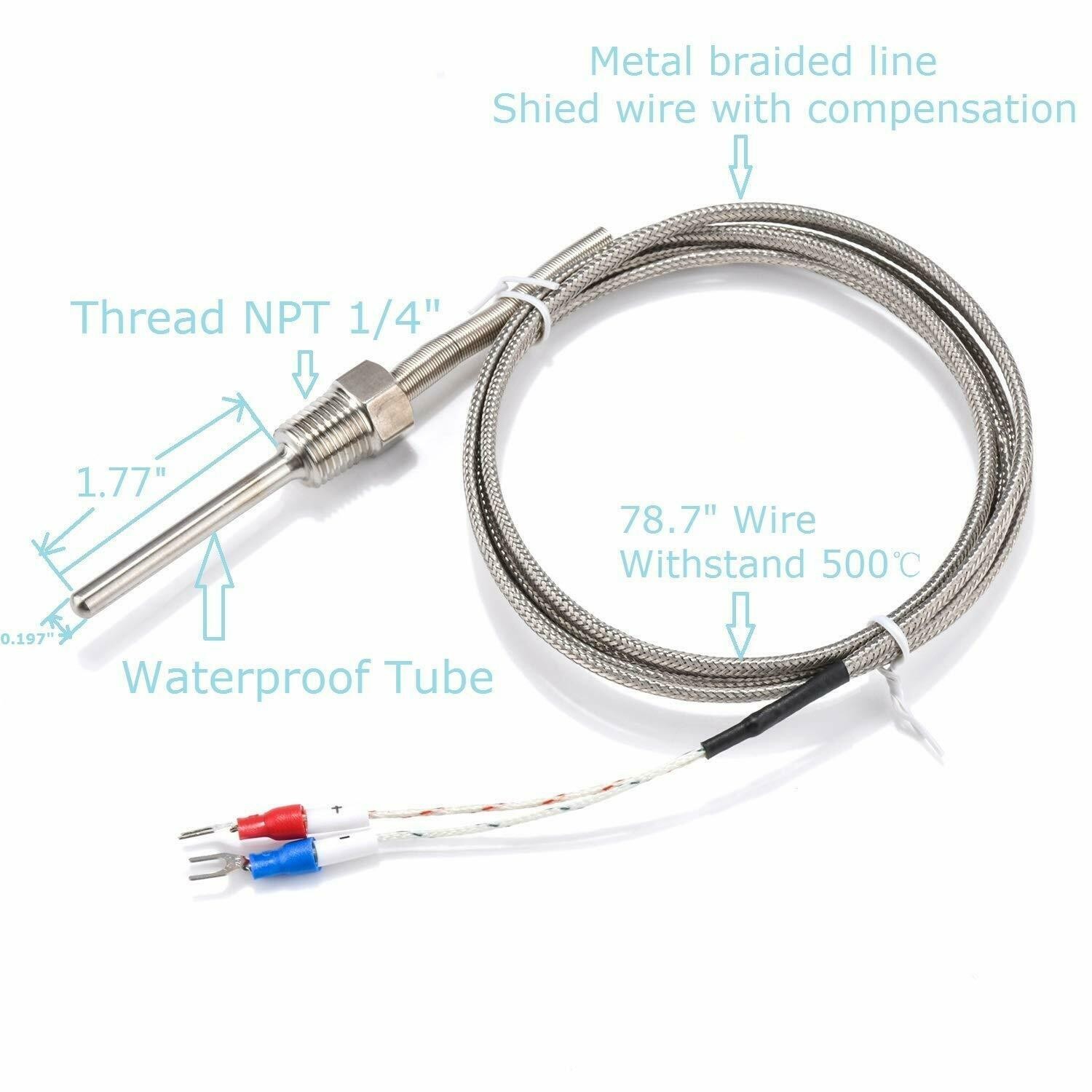 K Thermocouple Temperature Sensor For PID Controller Parts Replacement