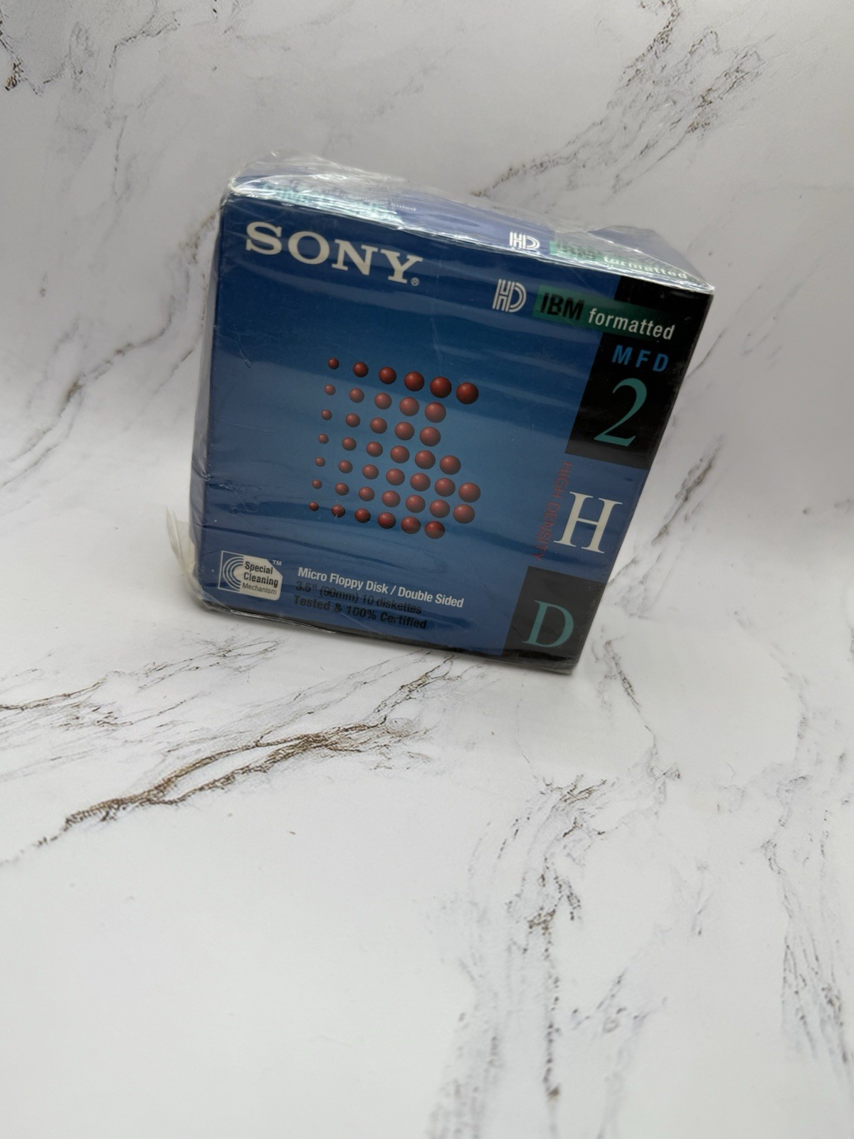 NEW SEALED Sony 2HD Floppy Diskettes, IBM Formatted, 1.44 MB, 3.5 Inch, 10 Pack