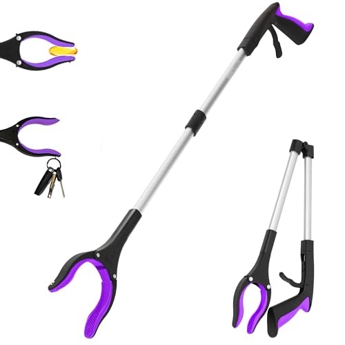 Grabber Reacher Tool - 32” Reacher Grabber Tool with Strong Purple(Pack of 1)