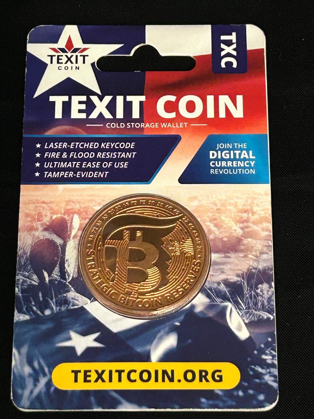 Texit Coin Cold Storage Crypto Wallet
