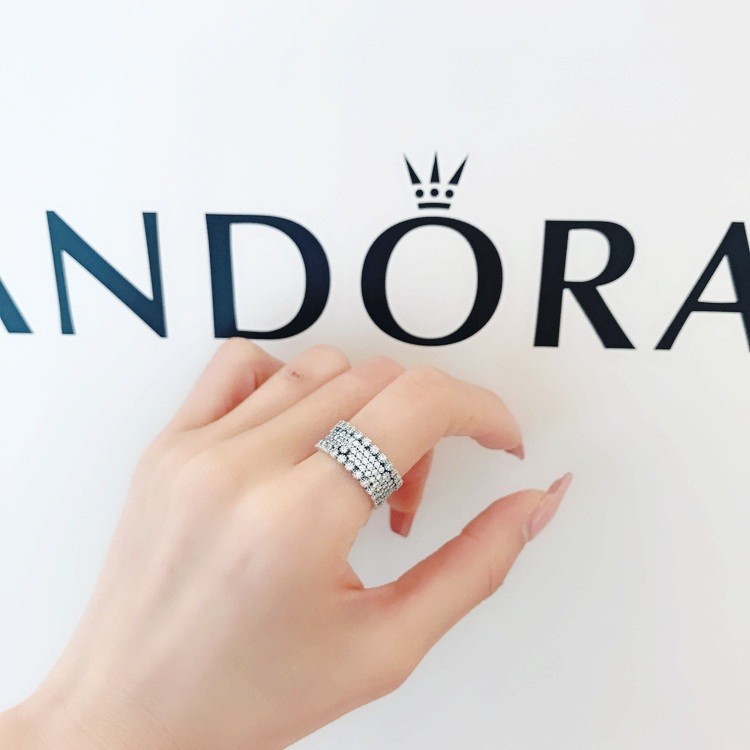 New 100% Authentic PANDORA 925 ale Pave Thick Lavish Sparkling Ring 196313CZ