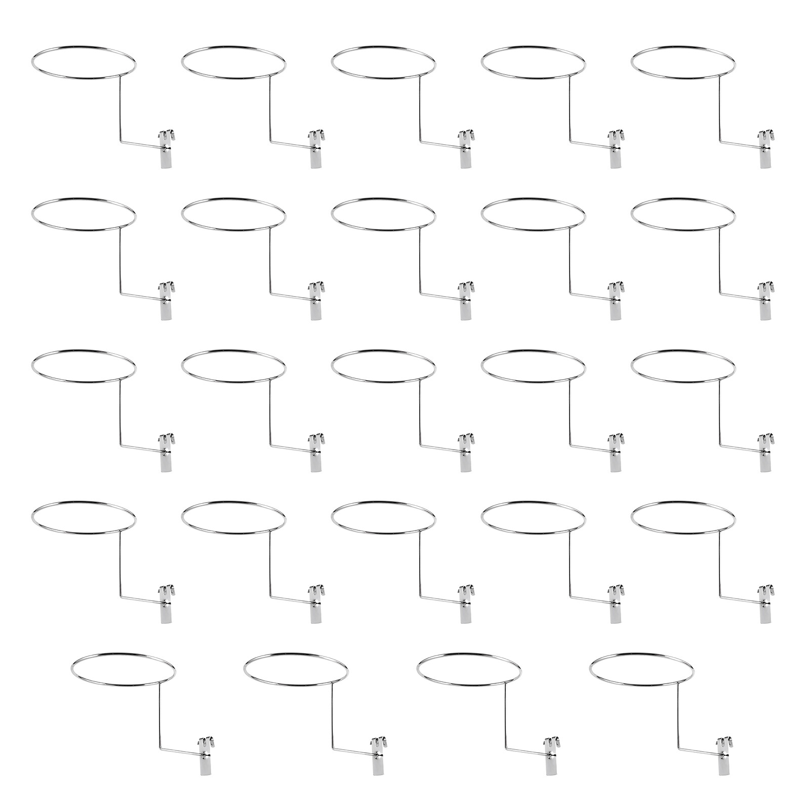 24pcs Hat Racks, Hat Hanger Gridwall Hooks, Slat Panels Cap Rack Retails Display