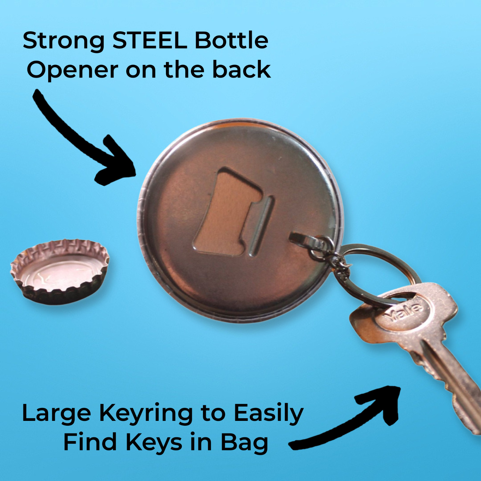 OFFICIAL CROSSFIT WANKER - 58mm KEYRING BOTTLE OPENER