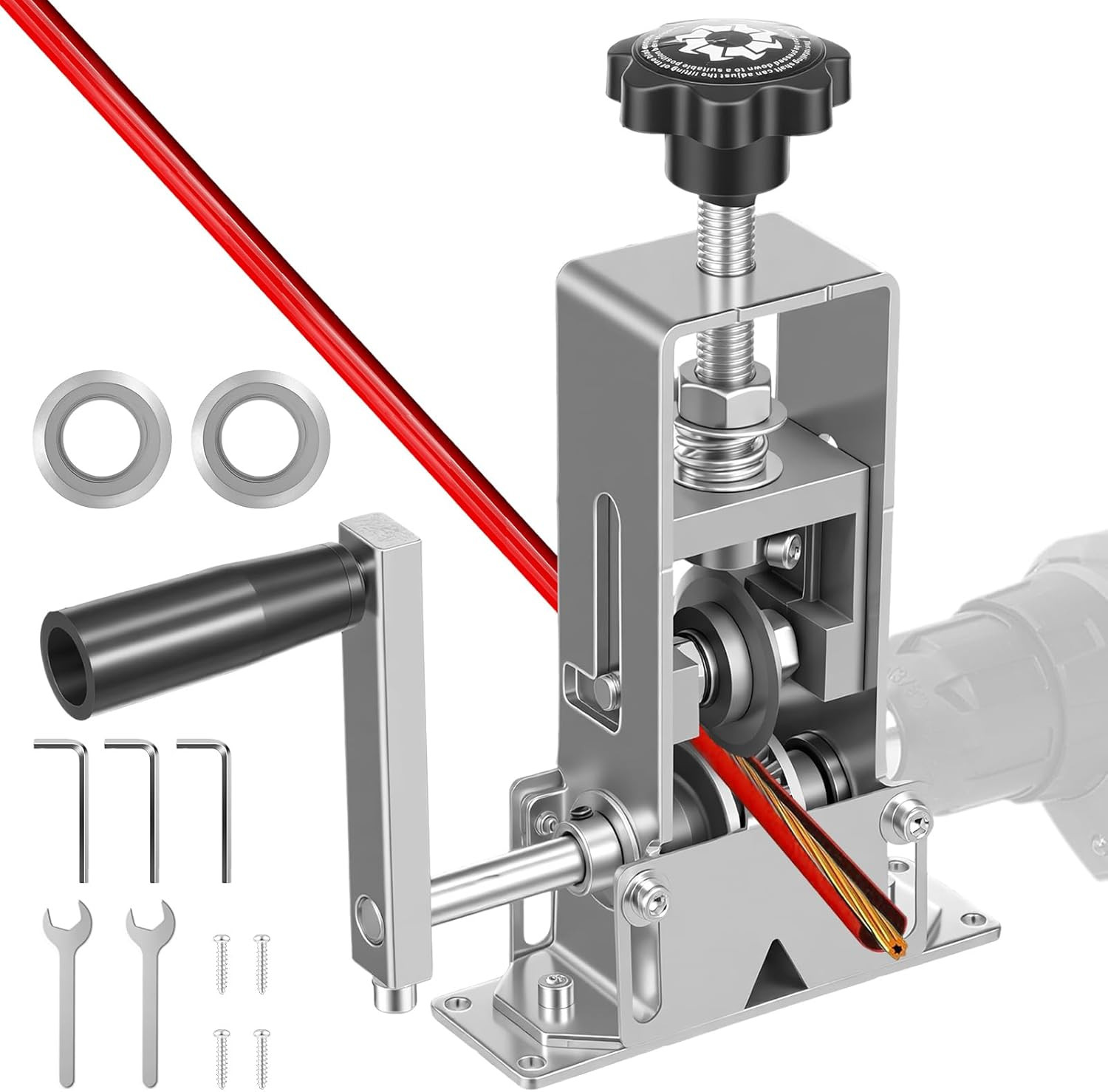 Wire Stripper Machine, Manual & Drill Powered Wire Stripping Tool for 0.04-1'' S