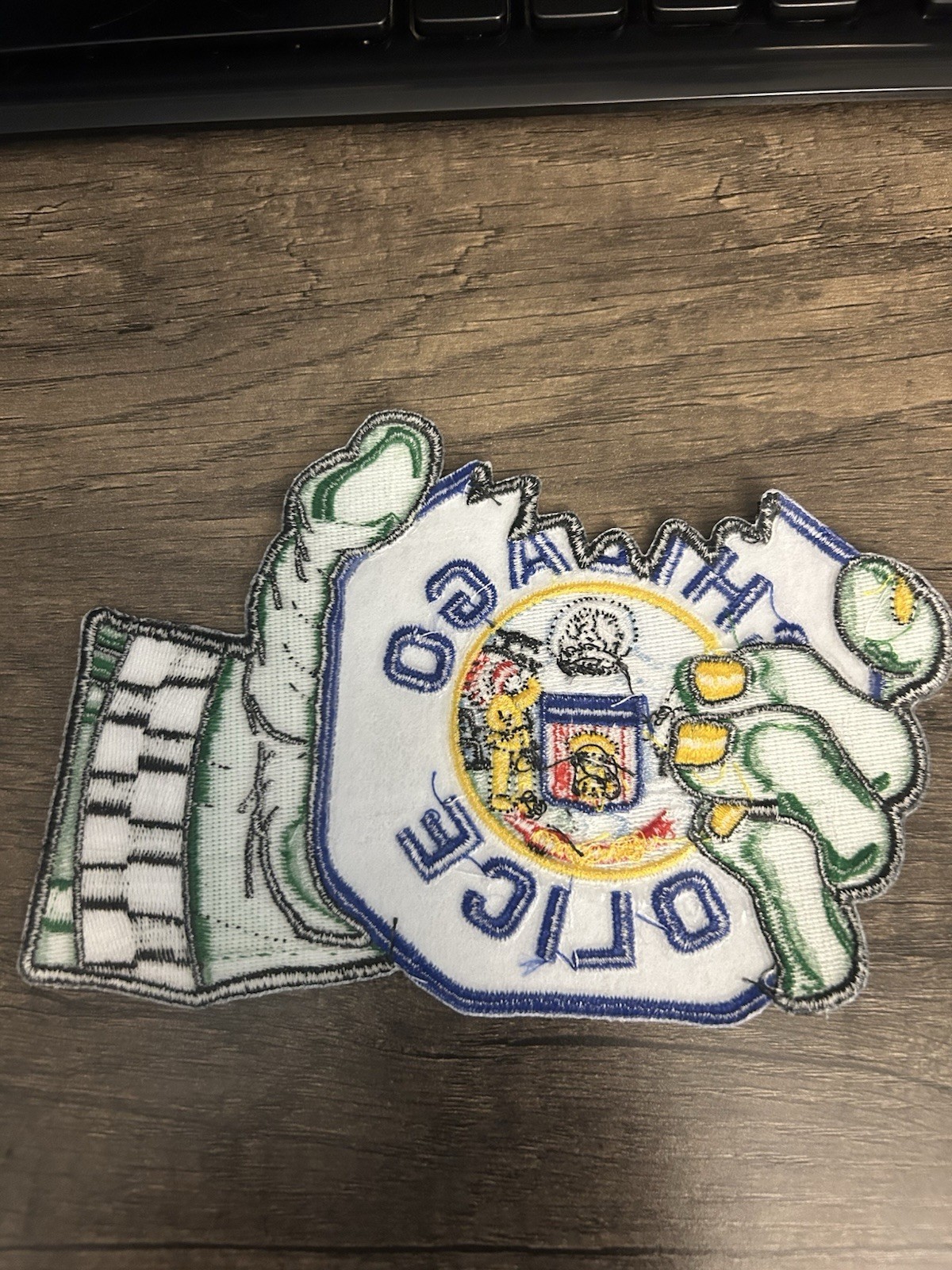 Chicago Police Hulk Hand Bite Ghost Patch *NEW*