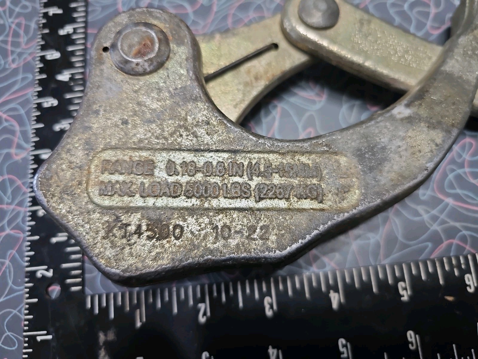 Klein Tools KT4500 Parallel Jaw Grip 4500 Series ACSR Cable Pulling Grip Used