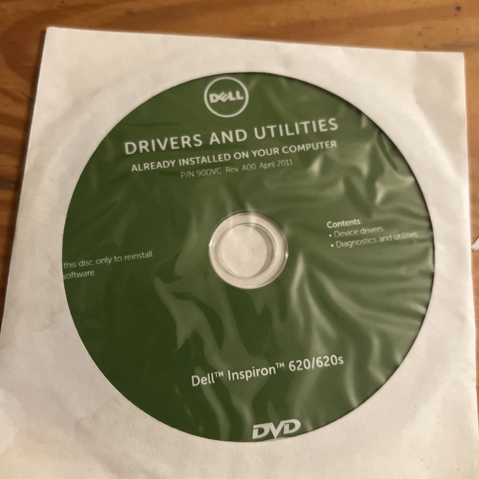 Dell Drivers Utilities Diagnostics Inspiron One 2320 P/N 6F10P Rev. A00 Apr 2011