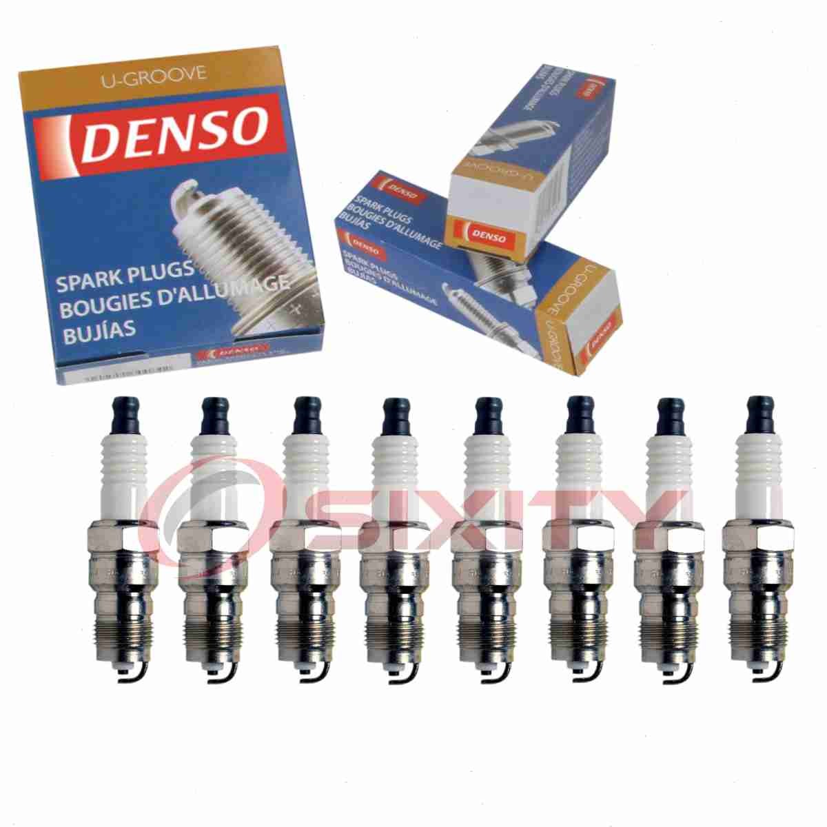 8 pc Denso Standard U-Groove Spark Plugs for 1987-1991 Ford LTD Crown ry