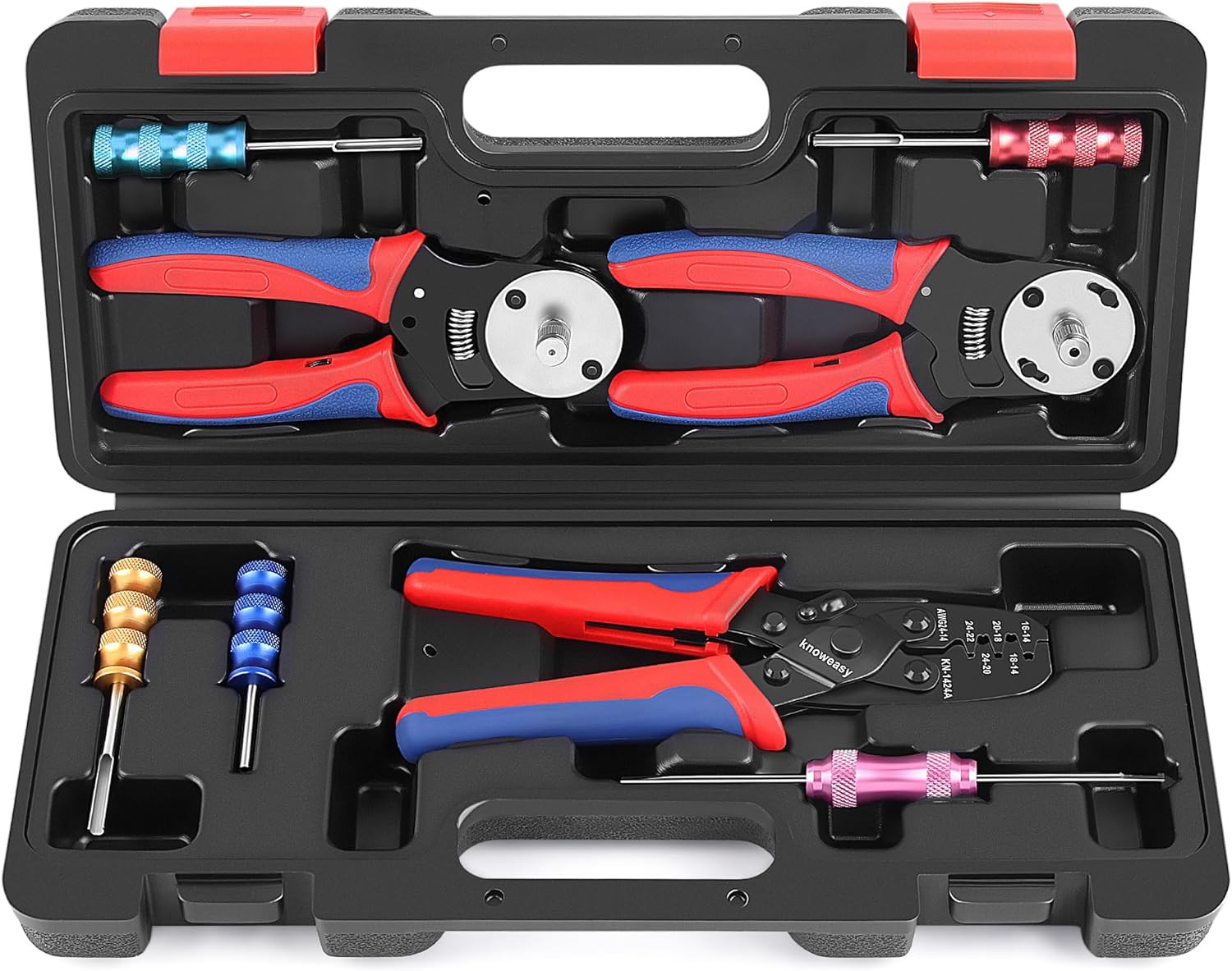 Crimp Tool Kit for Deutsch DT Connectors Close Barrel and Open Barrel CrimperDeu