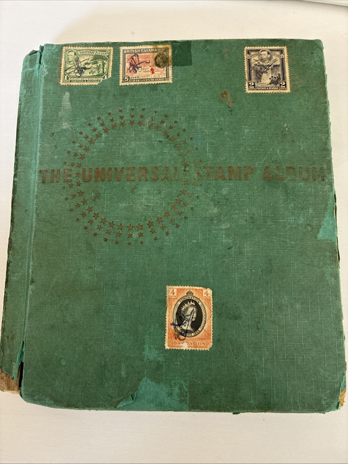 The Universal Stamp Album With Hundreds Of European Stamps