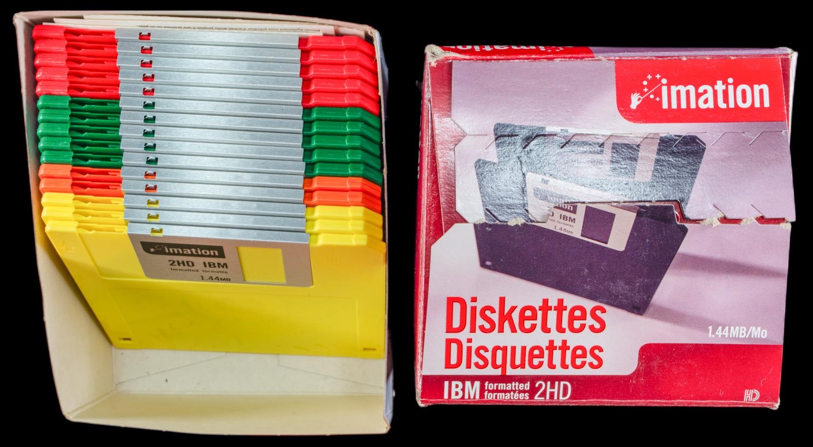 Imation IBM Formated 2HD 1.44MB Diskettes 35 NEW
