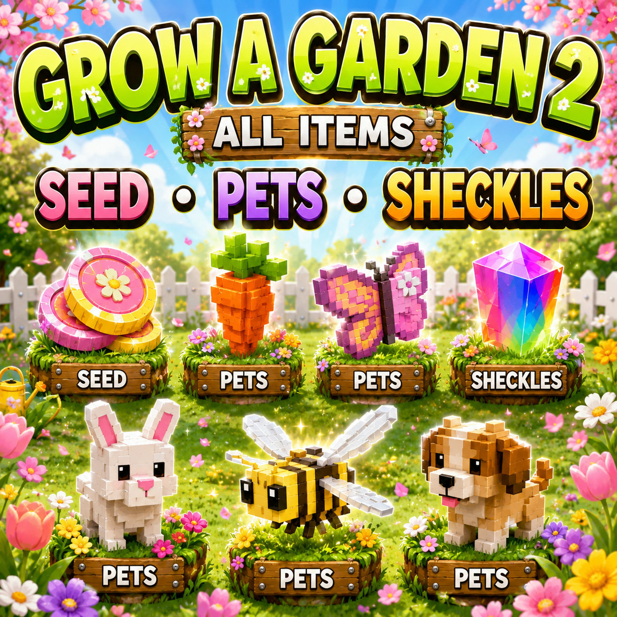 🌱Grow A Garden 2🌱 - 🪴All Seeds🪴 | GAG2 | FAST | CHEAP
