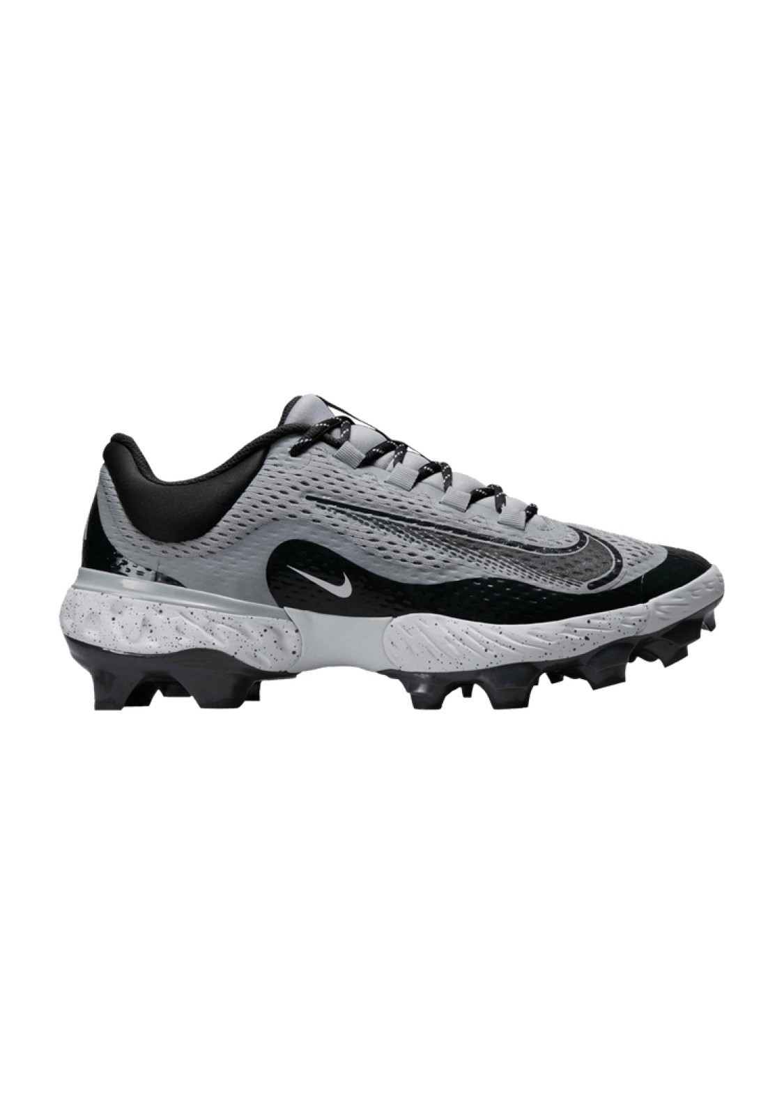 Nike Alpha Huarache Elite 4 Low MCS Gray Baseball Cleats FD6221-002 Men Size 8.5