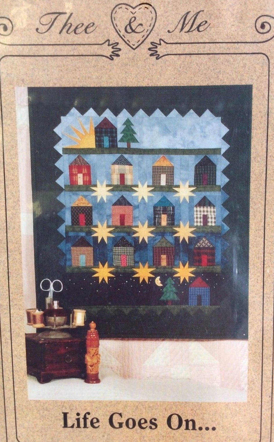 LIFE GOES ON ...WALLHANGING PATTERN BY THEE & ME