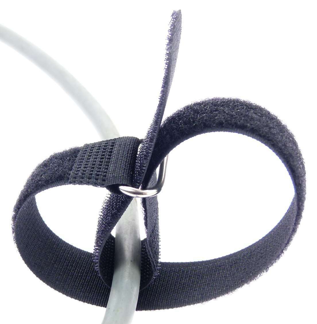 10 x Hook and Loop Cable Ties 400 x 40mm Black Cable Hook and Loop Cable Hook and Loop Fastener
