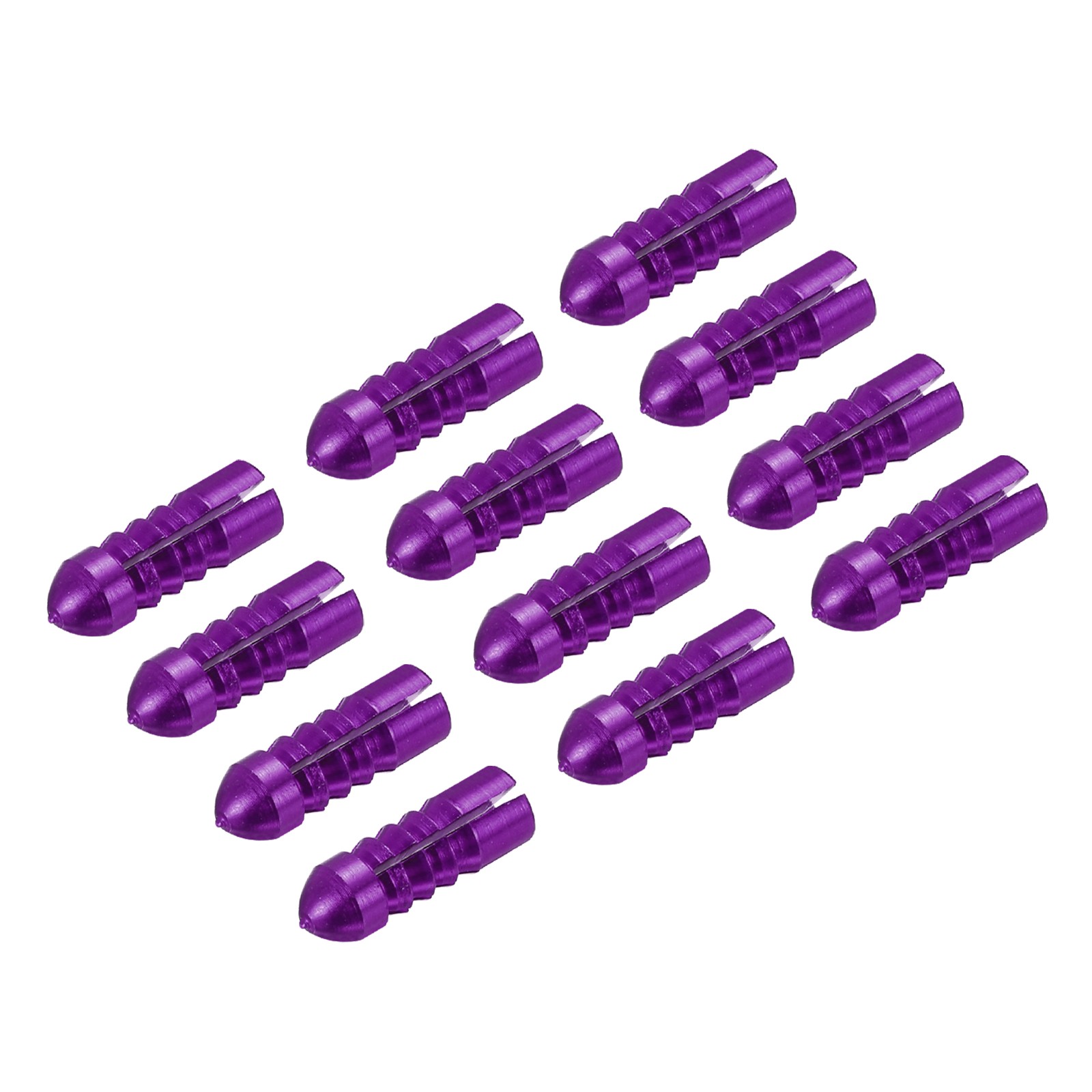 12pcs Dart Flight Protectors Aluminum Alloy Dart Wing Protectors Purple