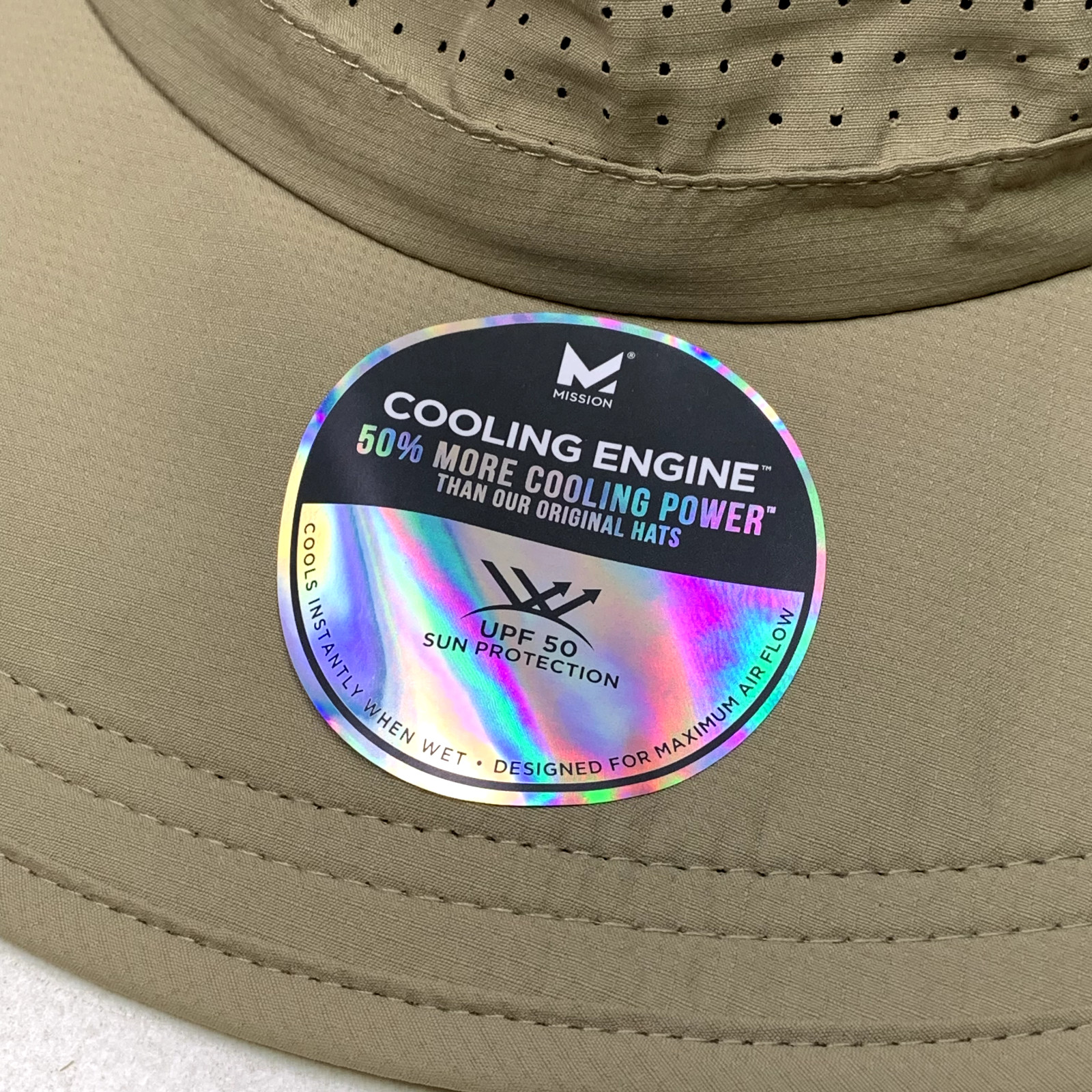 MISSION Cooling UPF Boonie Hat 3” Wide Brim Adjustable Fit - Sweat Activated 💦